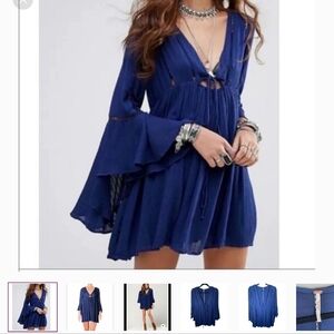 Free people navy mini dress